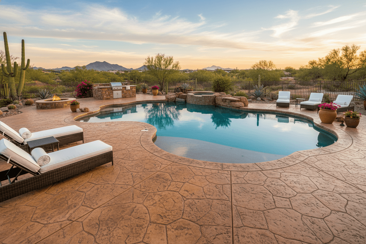 Decorative Pool Deck