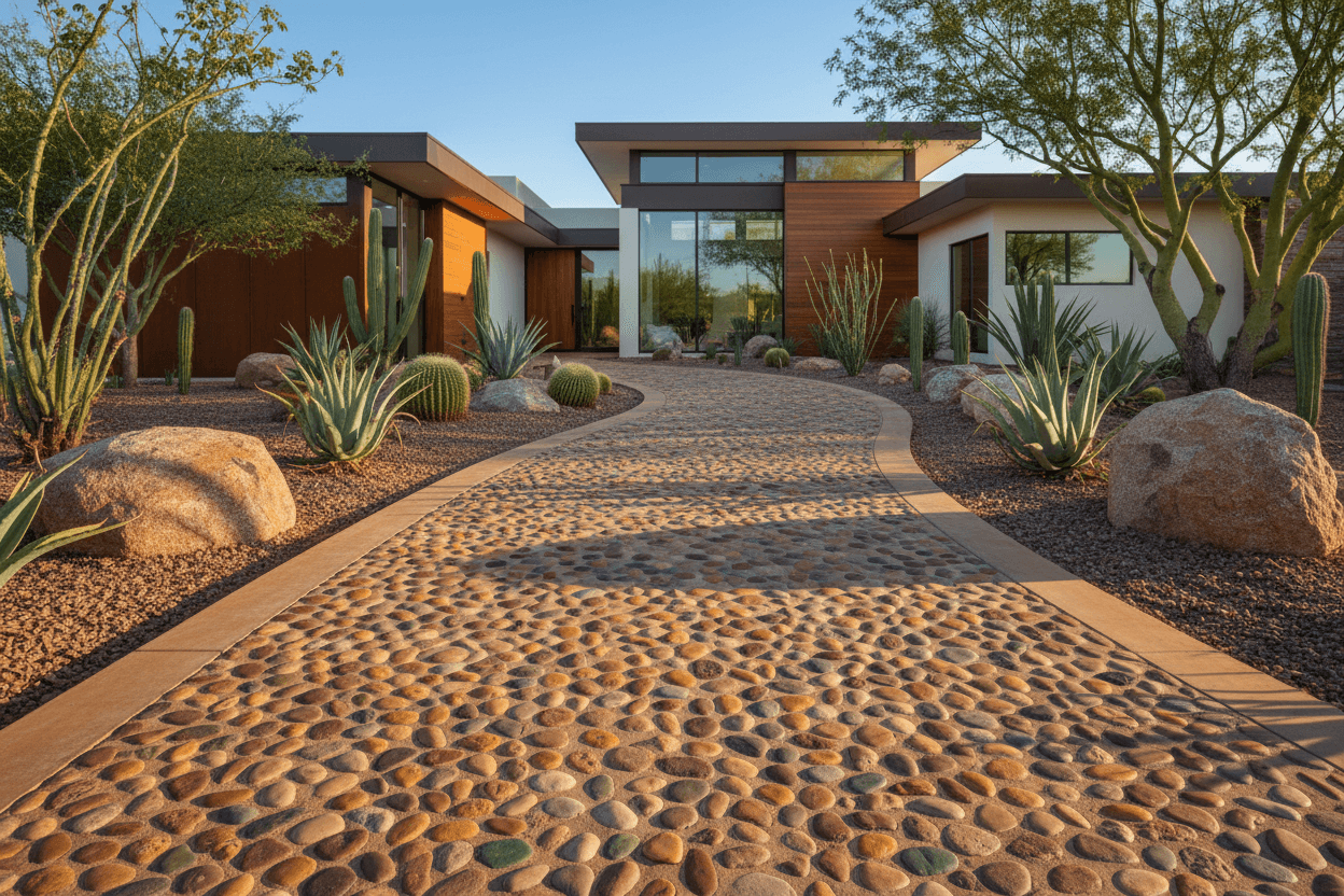 Completed decorative concrete project